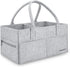 Runsabay. Nursery Basket-Baby Diaper Caddy Organizer for Changing Table-Portable Holder Tote Bag-Car Organizer with Removable Divider-Best Shower ...