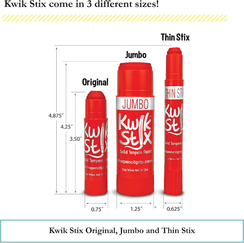 The Pencil Grip Kwik Stix Solid Paint Pens, Assorted Skin Tones, Pack of 14...