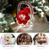 H&D HYALINE & DORA Crystal Red Rose Flower Basket Crystal Collectible Figurines Ornaments for Home Decor Table Centerpiece...