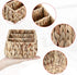 BTSKY 3 Slots Natural Woven Remote Control Holder for Desk Water Hyacinth Media TV Caddy Storage Holder Office Supply Storage Rack Desk Accessorie...
