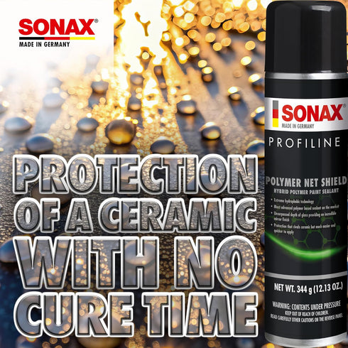 SONAX Polymer Net Shield 223300 | Aerosol-Based Polymer Spray Sealant for Paint Protection | Up to 6 Months of Protection | UV, Acid Rain & Contam...