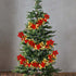 Glintoper Christmas Poinsettia Garland, 5.9 FT Lighted Artificial Garlands with 36 Red Flowers, Battery Operated with Timer Poinsettia String Ligh...