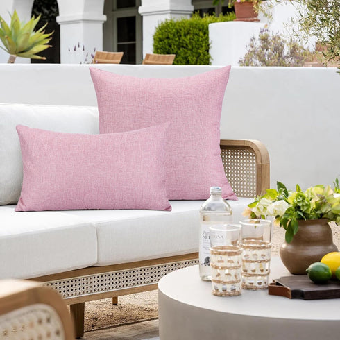 OTOSTAR Outdoor Waterproof Throw Pillow Covers Garden Decorative Cushion Case Pillow Covers Outdoor Pillowcases Patio Pillows for Couch Sofa Tent ...