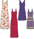 Simplicity Creative Patterns New Look 6210 Misses' Knit Dress in Two Lengths, A (10-12-14-16-18-20-22)...