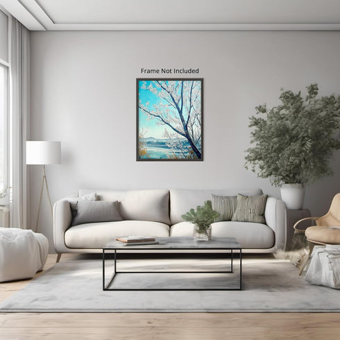 Posterizer 1 pcs-beautiful blossoms-classic oil painting inspired art 1-Landscape & Nature Art-Floral & Botanical Art-Living Room Bedroom Decor- u...