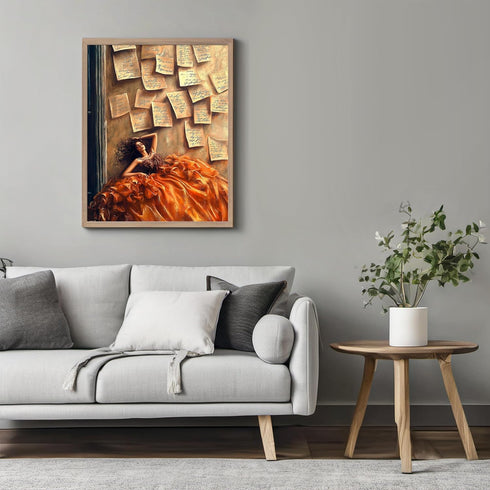 Posterizer 1 pcs-cute Valentine's Day poster-love letters to your future self -1-Romantic Art-Fantasy & Fiction Art-Living Room Bedroom Decor- unf...