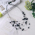 COLORFUL BLING Layered Crystal Beads Necklace and Earrings, Multi-strand Beaded Choker Necklaces for Women Statement Jewelry Wedding Parties Sweat...
