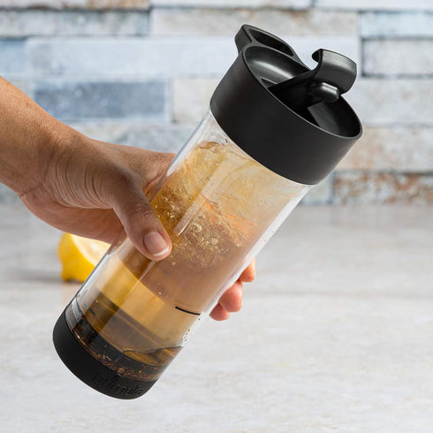 Primula Press and Go Iced Tea Maker, Travel Tumbler, Infuser Bottle, Leak-proof Flip-top Lid with Carry Loop, Dishwasher Safe, Made without BPA, 1...