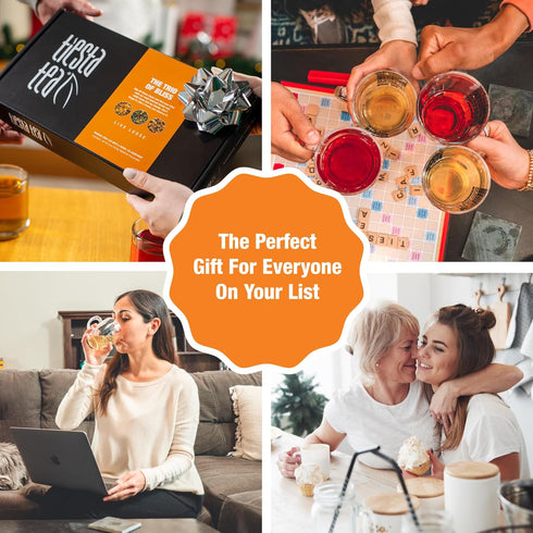 Tiesta Tea - Herbal Tea Gift Box, Loose Leaf, Medium to Non-Caffeinated Variety Pack, Make Hot & Iced, 3 Pouches of Assorted Blends with Herbal, W...