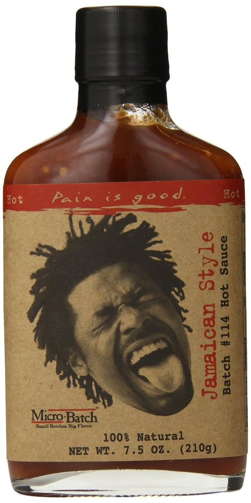 Jamaican Style Hot Sauce - 7oz Bottle - Made in USA - All Natural Ingredients, Non-GMO, Gluten-Free, Sugar-Free, Vegetarian, Keto...