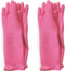 (2 Pairs Reusable Waterproof Household Dishwashing Non-Slip Cleaning Latex Rubber Kitchen Gloves (Pink, XX-Large)...