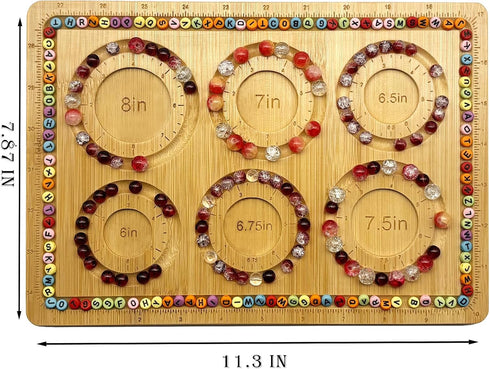 Petoysoso Bead Boards for Jewelry Making, Bamboo Beading Board for Jewelry Bracelet Making, Bracelet Bead Board, Bracelet Bead Board for Bracelet,...