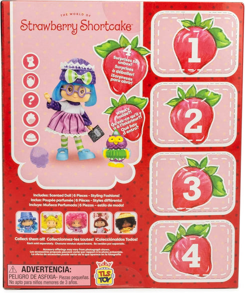 Strawberry Shortcake 'Limited Edition' Plum Pudding 5.5-inch Poseable Fashion Doll with 4 Surprise Reveal Accessories - SDCC 2024...