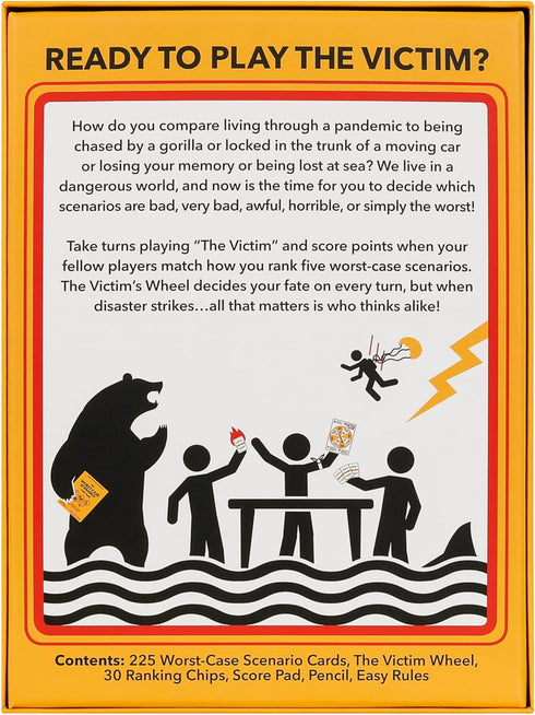 Spontuneous The Worst-CASE Scenario Card Game - All New Family/Party Game | 0% Trivia, 100% Humorous Fun, Black...