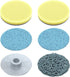 5 Pack IPX7 Replaceable Brush Heads for Electric Spin Scrubber Upgraded LED Display Cleaning Brush Cordless Power Scrubber for Bathroom Floor Car ...