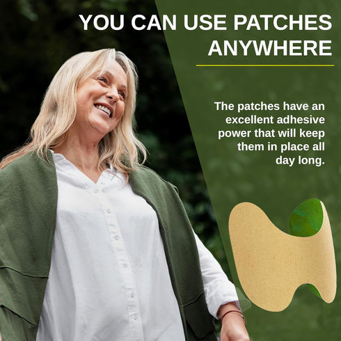 Knee Patches, Heat Patches for Bone on Bone, Wormwood Extract Knee, Back, Neck, Shoulder - Extra Strength Muscle Joint Product with Herbal Ingredi...