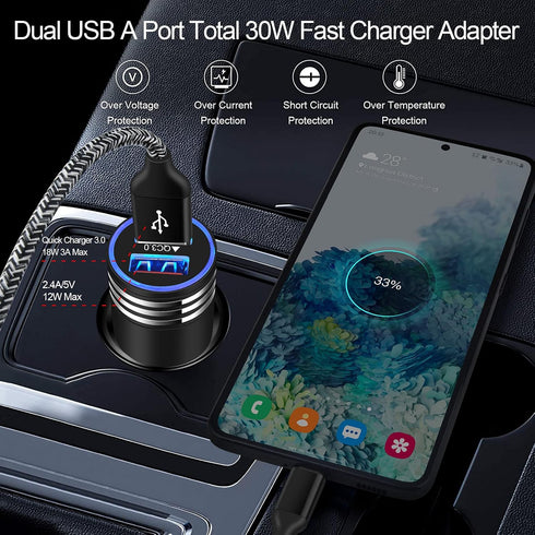 Android Charger USB C Type C Charger Fast Charging for Samsung Galaxy S24 Ultra Plus S23FE S22 A15 A25 A05S A54 A34 A14 A13 A53 A03S, Quick Charge...
