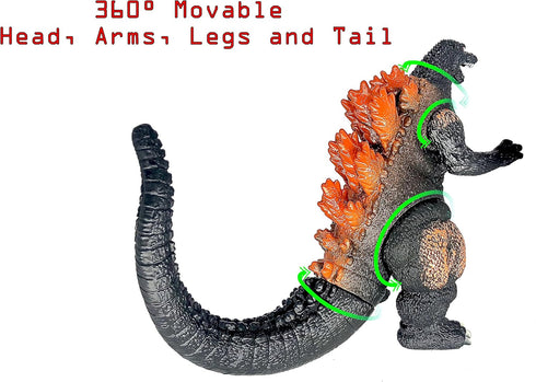 TwCare Burning Godzilla 1995, Movie Series King of The Monsters Movable Joints Action Figures Birthday Gift for Boys and Girls...