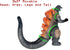 TwCare Burning Godzilla 1995, Movie Series King of The Monsters Movable Joints Action Figures Birthday Gift for Boys and Girls...