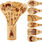 Harry Gifts for Women Kitchen Accessories Wooden Spoons for Cooking Utensils Set 7pcs Magic Wizard Spoon for Wedding&Housewarming-Wooden Spatula f...