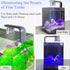 HITOP Small Clip On Aquarium LED Light with Timer- 5.7in Adjustable Three Colors Fish Tank Light, USB 5V Aquarium Lamp for Desktop Tank/Beta Tank/...