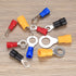 102 Pcs Disconnect Electrical O Ring Crimp Terminals Connectors Assortment Kit, Mixed Quick Wire Connectors, Insulated Electrical Wire O Ring Conn...