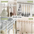 Amazer Shower Curtain Hooks, Plastic Double Shower Curtain Rings, Shower Hooks for Bathroom Shower Curtain Rod - Set of 12, Nickel...
