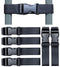 Cabinet Locks,Childproof Refrigerator Child Safety Locks for Double Door Fridge,Kitchen Storage Doors (Black, 14")...
