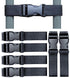 Cabinet Locks,Childproof Refrigerator Child Safety Locks for Double Door Fridge,Kitchen Storage Doors (Black, 14")...