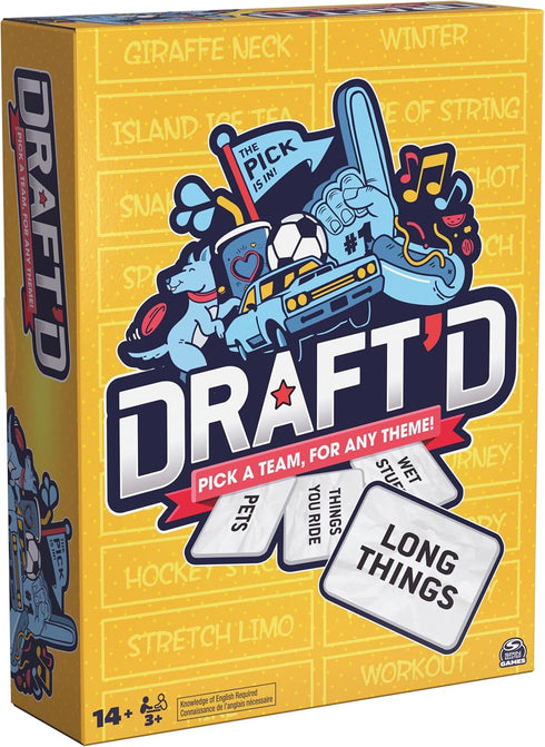 Draft’d, a Drafting Game for Everyone, Party Game, Night Game for College, Bachelorette Party Game, Happy Hour, Family Game Night, for Ages 14+...
