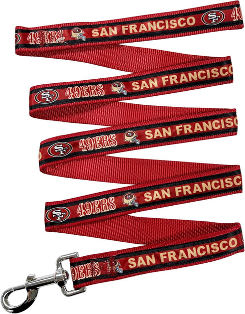 NFL PET Leash San Francisco 49ers Dog Leash, Large Football Team Leash for Dogs & Cats. A Shiny & Colorful Cat Leash & Dog Leash Licensed by The N...