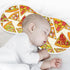 Pizza Slice With Fruit Vegetable Muslin Burp Cloths for Baby 1 Pack Soft 100% Cotton Baby Washcloths Bibs for Boy Girl...