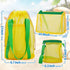 3 Pcs Mesh Beach Bag Set, Sand Beach Toy Bag, Seashell Collecting Bag Tote with Adjustable Carrying Strap & Zipper/Drawstring, Pool Toy & Sand Toy...