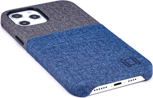 Dockem Wallet Case for iPhone 12 Pro Max: Built-in Metal Plate for Magnetic Mounting & 2 Credit Card Holders: 6.7" Luxe M2, Canvas Style Synthetic...