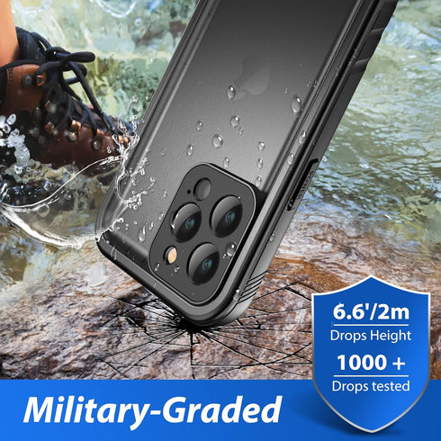 SPORTLINK for iPhone 13 Pro Max Waterproof Case - Shockproof Dustproof Phone Case with Screen Protector for iPhone 13 Pro Max, Full Body Protectiv...