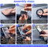 for Magsafe Magnetic Phone Mount - 360° Rotating Folding Car Phone Mount for Steering Wheel and Dashboard, for iPhone 14 13 12, Magsafe (Black)...