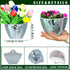 Silver Disco Wall Planters,Disco Wall Vase,Disco Plant Hanger,Disco Wall Flower Pot,Plastic Modern Hydroponic Hanging Wall Planters Vertical Syste...