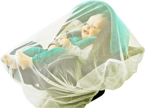 Mosquito Insect Net for Crib, Cot Bed with Zipper - Crib Climbing Prevention & Pet Barrier - Color: Peach (Stroller Net)...