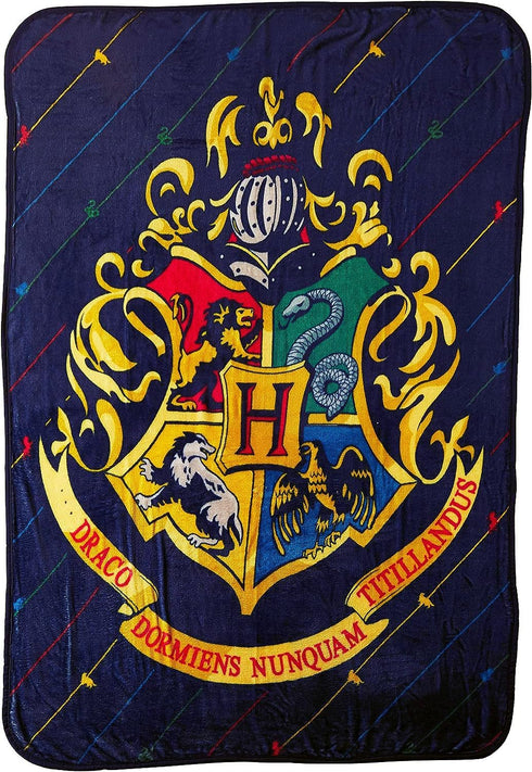 Northwest Harry Potter Micro Raschel Throw Blanket, 46" x 60", House Pinstripes...