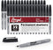 Ultra Fine Permanent Marker Bulk, 32 Pack Ultra Fine Point Black Permanent Marker set, Felt Tip Pens Works on Plastic, Wood, Stone, Metal and Glas...