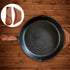 6 Pieces Cast Iron Handle Cover Handmade Thick Skillet Handle Cover Full Grain Frying Pan Sleeve Rustic PU Leather Hot Holder Double Layered Leath...