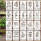 20 Pcs Herb Stencils for Painting Reusable Kitchen Garden Stencils Plastic Plant Stencils for Crafts Painting Art Stencils for DIY Scrapbook Wall ...