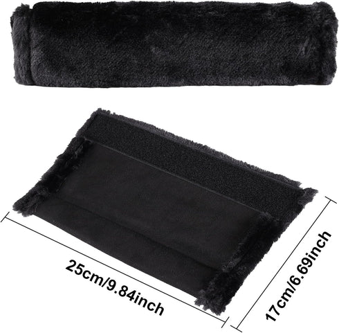 MOONET 2 Packs Car Seatbelt Covers Shoulder Pad for More Comfortable Driving, Universal Seat Belt Cover for Handbag Camera Backpack Straps, Soft F...