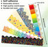 83 Ft Classroom Borders for Bulletin Board Bulletin, Removable Board Borders Trim, Bulletin Board Decorations Self-Adhesive Bulletin Borders (5 Di...