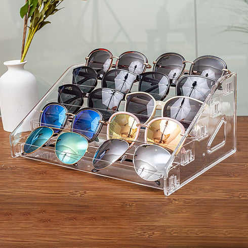 Nail Polish Organizer Sunglass Organizer - 5 Layers Nail Polish Holder Sunglass Holder - Acrylic Nail Polish Stand Sunglass Display Stand - Nail P...