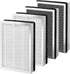isinlive 25 Replacement Filter Compatible with 25 Air Purifier S1/W1/B1, HEPA Activated Carbon Filter, 4 Pack...