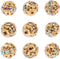 Firstmeet 50pcs Rhinestone Alloy Beads Large Hole Spacer Beads for Necklace Earring Bracelet Crafts Making Supplies(DIY-1043-Gold WhiteAB-10mm)...