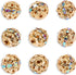 Firstmeet 50pcs Rhinestone Alloy Beads Large Hole Spacer Beads for Necklace Earring Bracelet Crafts Making Supplies(DIY-1043-Gold WhiteAB-10mm)...