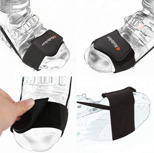 Motorcycle Shoe Protector Motorbike Shift Pad Shoe Boot Cover Protective Gear Shift Cover Motorcycle Boots Protector...