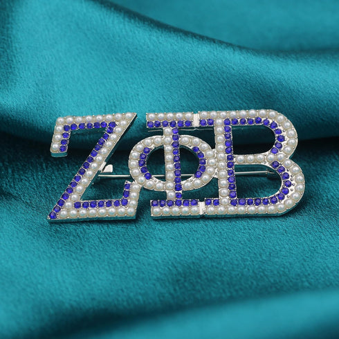Pearl ZPB Brooch Pin for Women ZPB Gift Greek Sorority Paraphernalia Gift for Finer Women Jewelry 1920 Sisterhood Gift...
